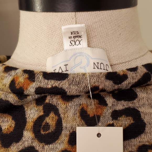 LEOPARD ABIGAIL MINI SWEATER DRESSš - Picture 7 of 7